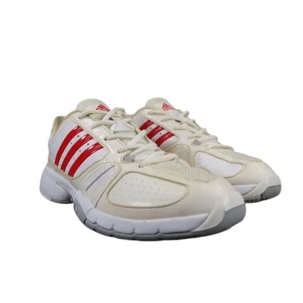 Adidas Shoes Womens 9 Athletic Trainers Tennis Barricade Sport Active Red White